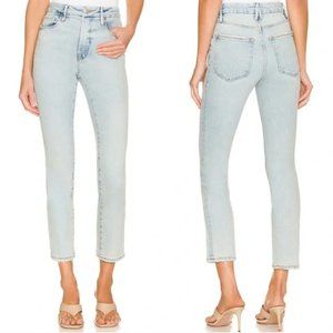 Good American Light Blue Straight Leg Jeans